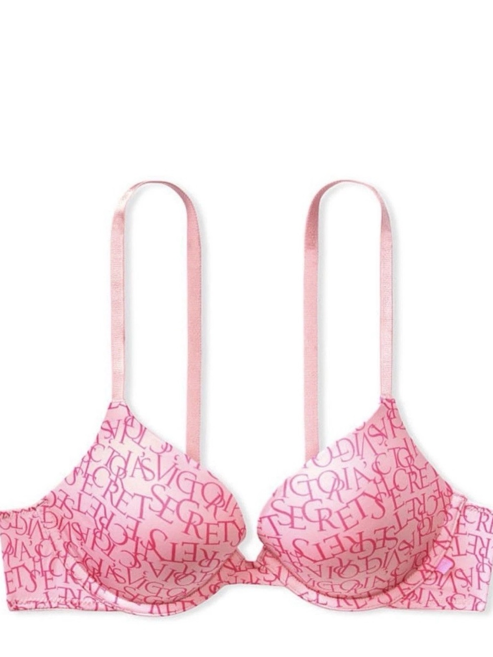 Victoria's Secret Pink Logo Print Sexy Tee Push-Up Bra